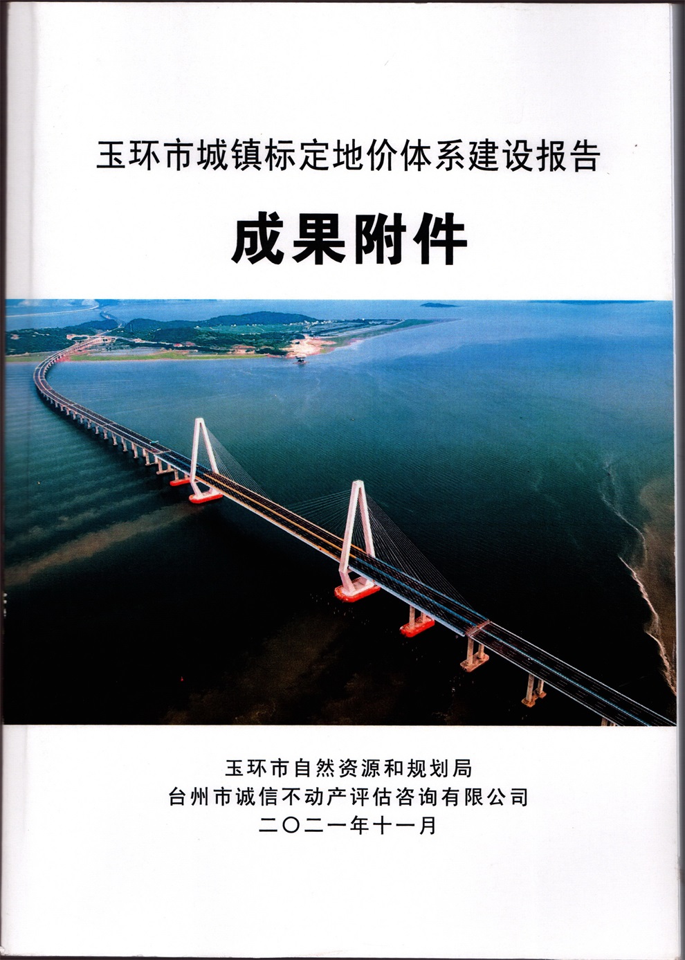 2021年玉环市城镇标定地价体系建设报告成果附件